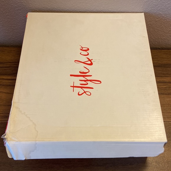 STYLE & CO “Keppur” Black Vegan Leather Tall Knee High Slouchy Riding Boots 6M - Picture 14 of 15